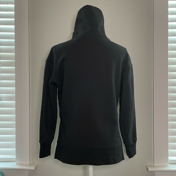Athleta 24/7 Funnel Neck Pullover Long Sleeve Thick Sweatshirt Black Womens XXS - Picture 4 of 12